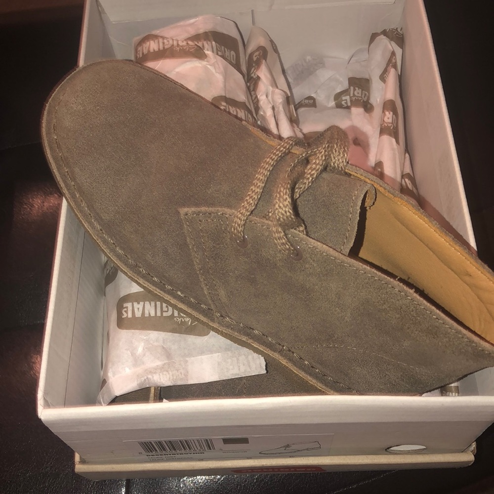 Taupe Desert Boys size 1W